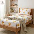 Mischievous Lion - Jaipur Hand Block Print 100% Cotton Fitted Bedsheet Set