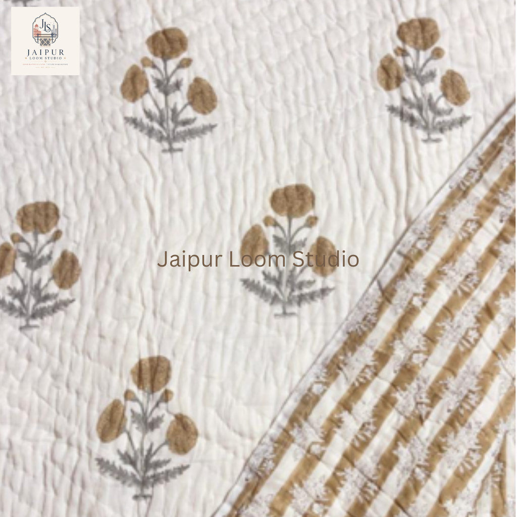 Desert Luxe - Jaipur Hand Block Print 100% Cotton Reversible Quilt Cover Set